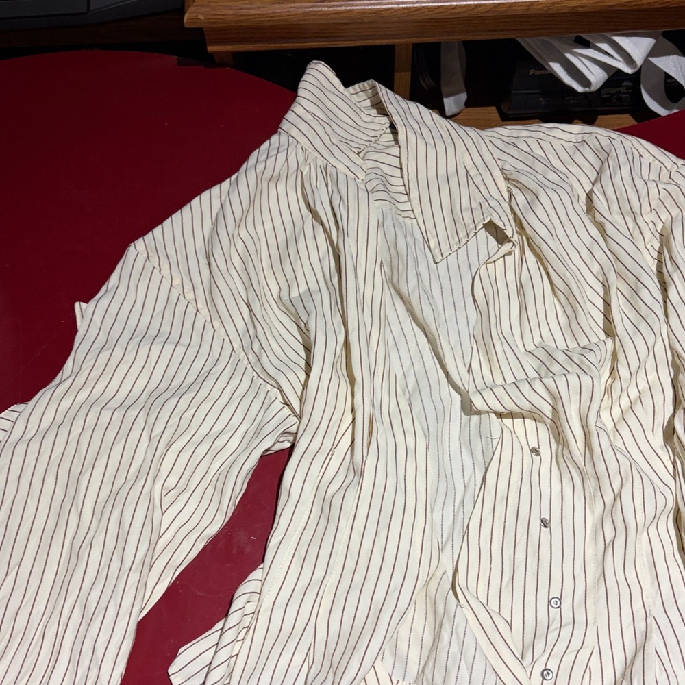 Striped Button-Up Shirt
